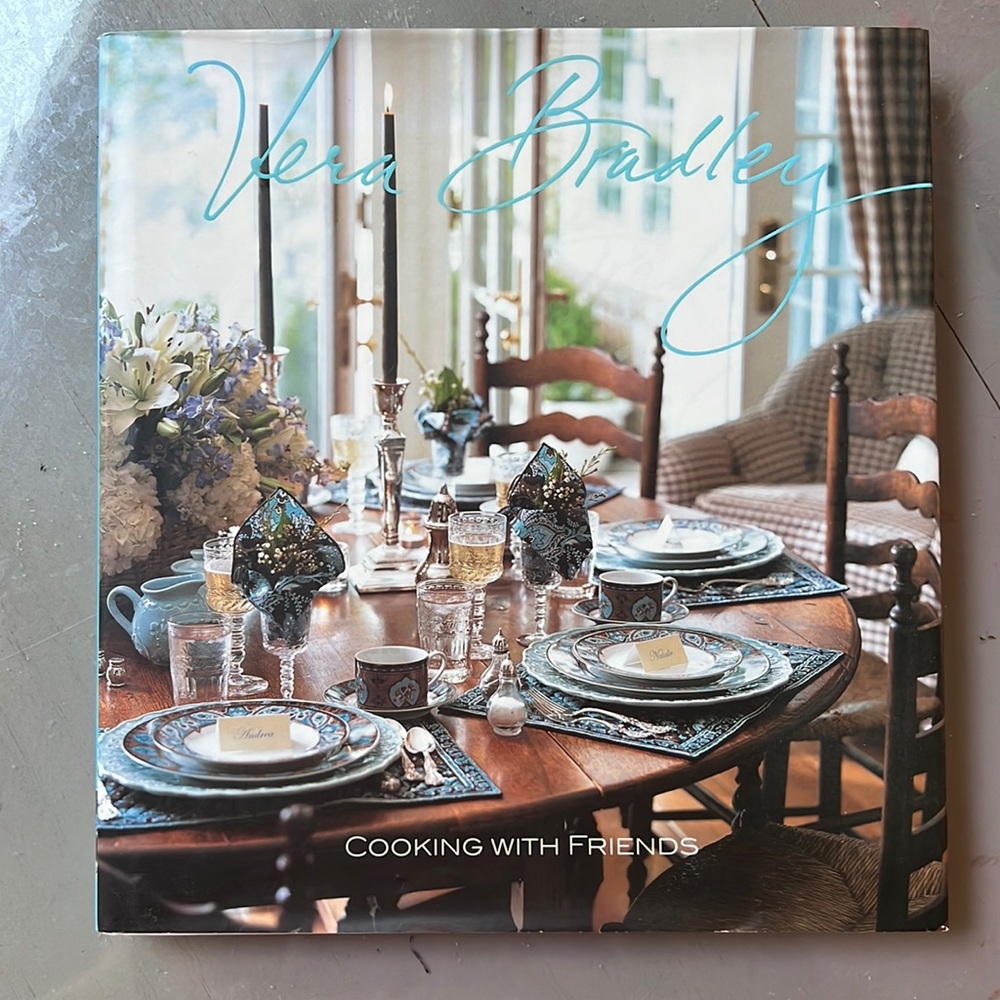 Vera Bradley cook book cooking with friends